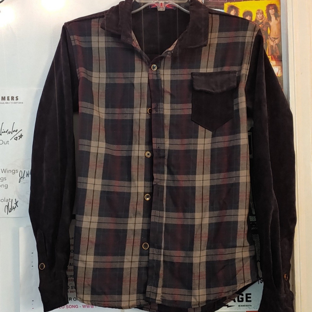 faux suede flannel